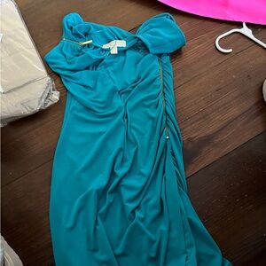 Michael Khors zipper turquoise dress